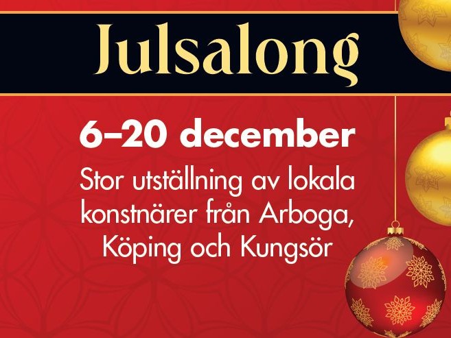 Julsalong på Arboga stadsbibliotek