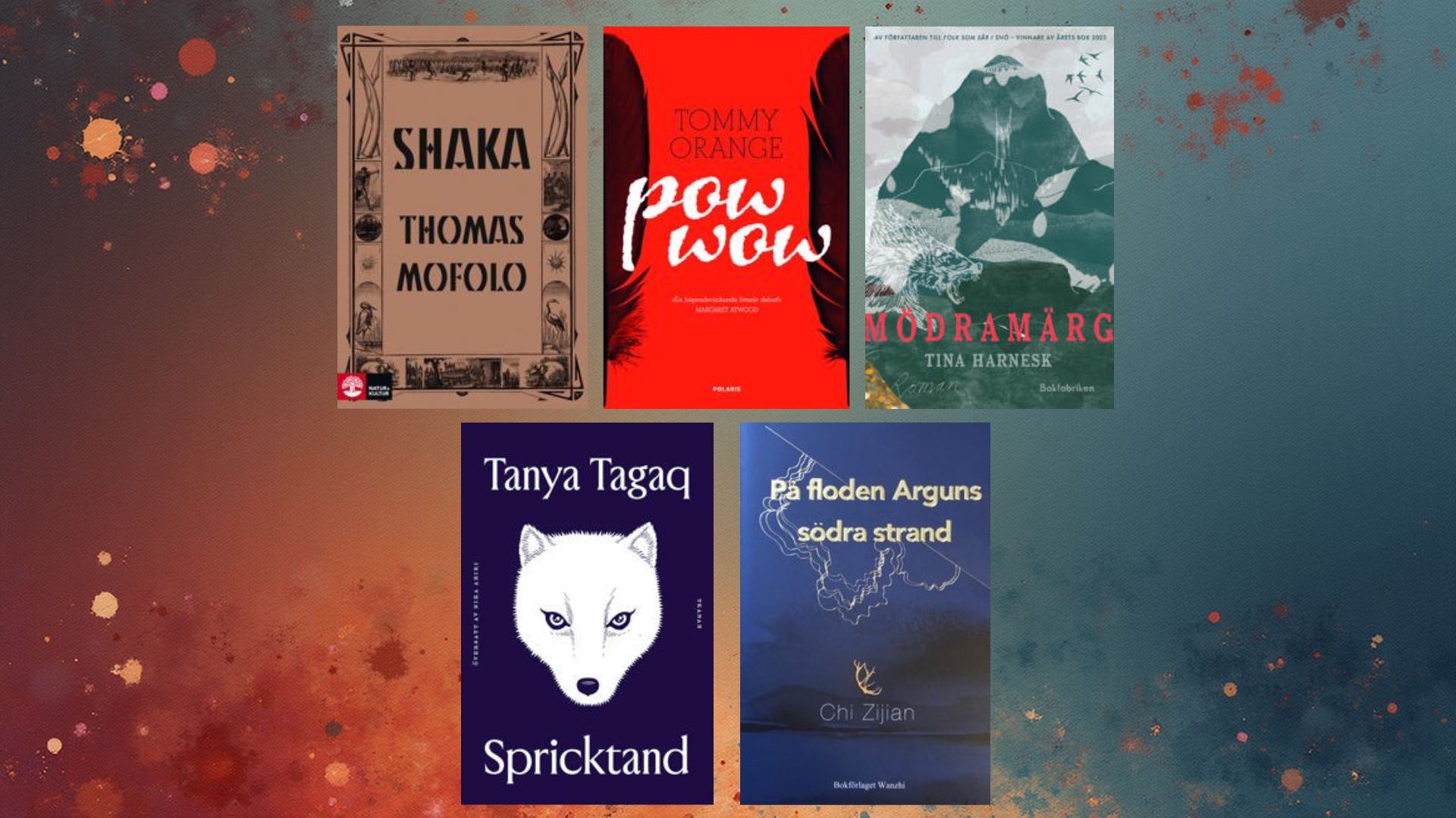 Bokomslag på en färgsprakande bakgrund