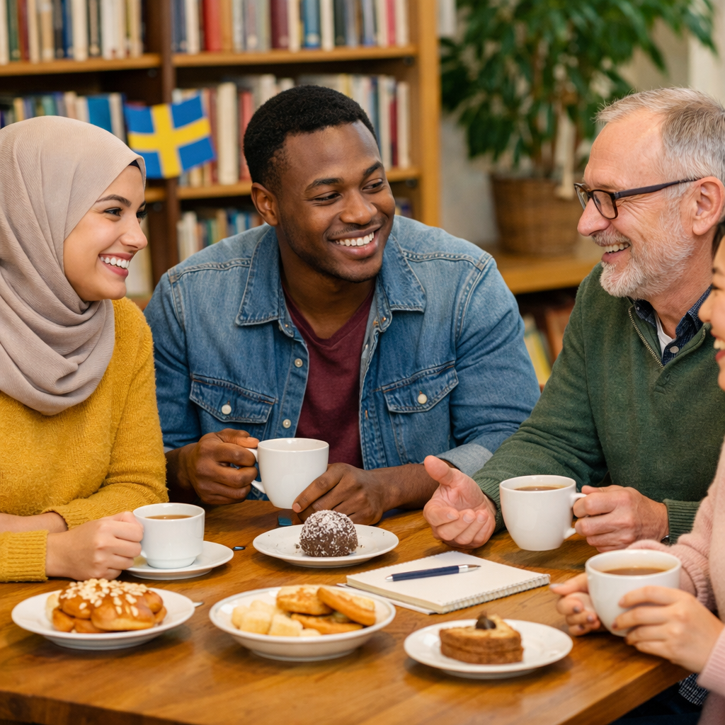 Bokstugan – Språkcafé på Kungsörs bibliotek