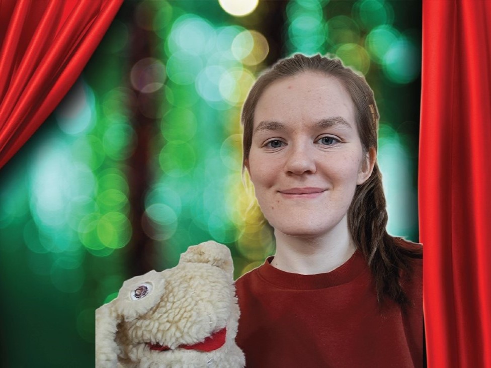 Ellen Kimstål och handdockan Lollo