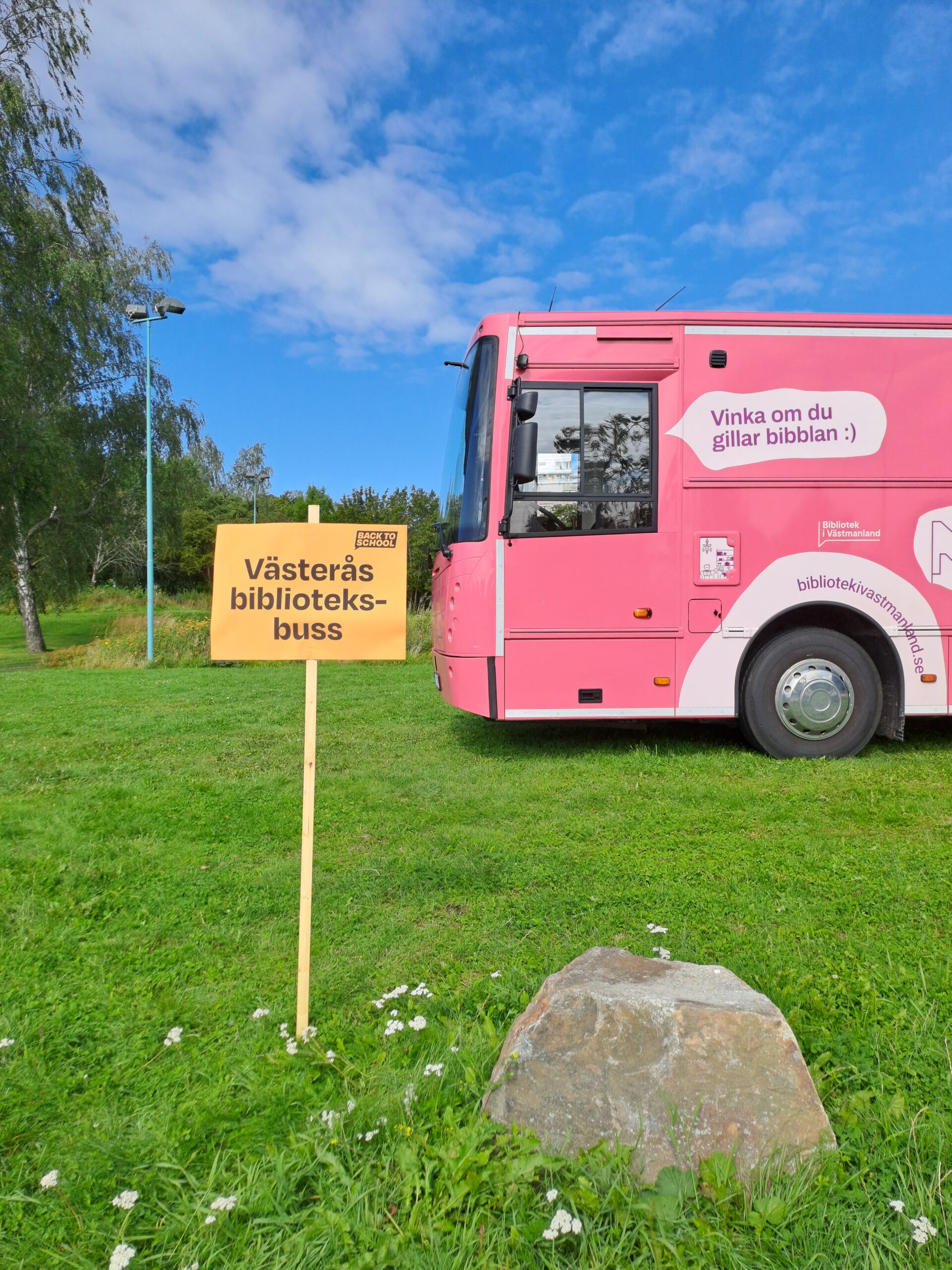 Biblioteksbussen på Back to school