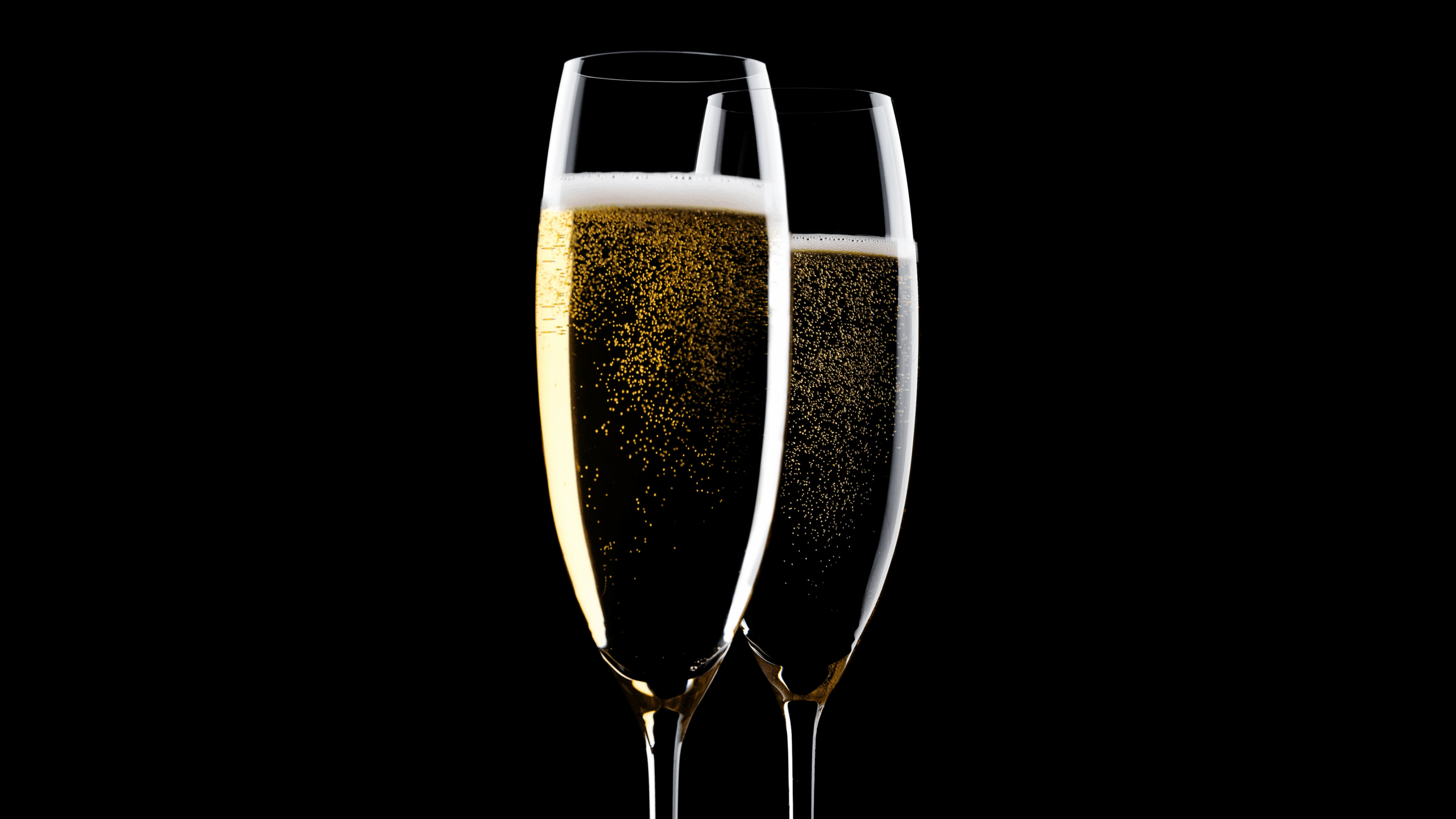 Två glas med champagne.