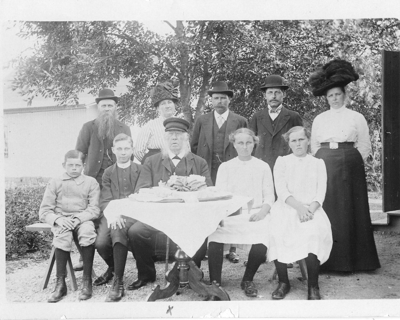 Familjen Broman. Fotograf okänd.